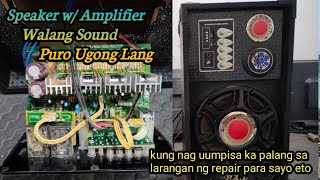 Speaker w Amplifier Walang Sound Ugong Lang Ang Lumalabas Sa Speaker [upl. by Modeerf]