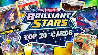 Top 20 BEST Pokemon TCG Cards Brilliant Stars Set Review [upl. by Latihs]