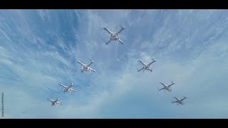 The Future Takes Flight AIEnabled UAV Swarm Formation Unveiled [upl. by Klug]