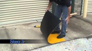 Truncated Domes ADA Pads Self Adhesive Installation Tips Video [upl. by Eenhat]