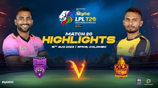 Highlights  Galle Titans vs Colombo Strikers  Match 20  LPL 2023 [upl. by Aleetha]