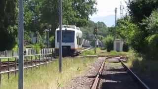 SWEG Kaiserstuhlbahn im Bahnhof Riegel [upl. by Ettenajna]