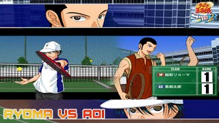 Prince of Tennis Smash Hit 2 Ryoma Echizen vs Aoi Kentaro [upl. by Yffub924]