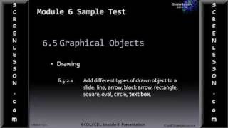 ECDL Sample Test MS PowerPoint Revision ICDL Practice Test Question [upl. by Edrahc394]