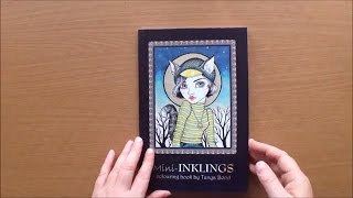 Mini Inklings by Tanya Bond Colouring Book Flipthrough [upl. by Phyl]