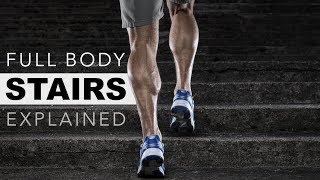 Full Body Stairs Workout Explained Tone Muscle Burn Fat Cardio [upl. by Ahsahtan]