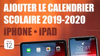 Sabonner au calendrier scolaire 20192020 sur iPhone ou iPad Zone A B et C [upl. by Der]