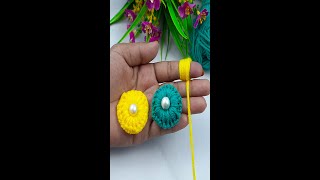 Superb Woolen Flower Making Trick with Finger [upl. by Crelin903]