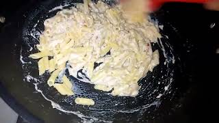 White sauce creamy pasta recipies pastarecipe pastalovers Thanks for watching [upl. by Nelubez]