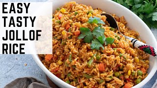 Easiest amp Tasty Cameroonian Jollof Rice  African Food  Well and Tasty [upl. by Yrellih]