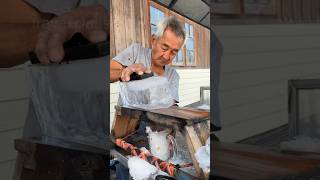 Thai Grandpa making iced lemon tea using the old method shorts [upl. by Eanaj957]