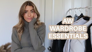 MY AUTUMN WINTER WARDROBE ESSENTIALS Charlotte Olivia [upl. by Woodley]