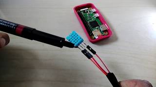 Raspberry Pi with DHT11 temperature amp humidity monitor [upl. by Llezom707]