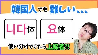 🔰独学の方必見：韓国人も難しい、니다体と요体の使い分け！【韓国語｜初級者｜初心者】 [upl. by Leiram]