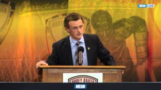 Jack Eichel Wins 2015 Hobey Baker Award [upl. by Nerat]