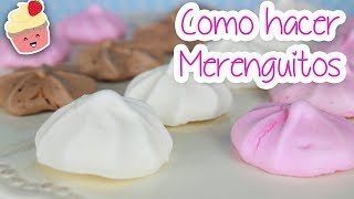 COMO HACER MERENGUITOS SUSPIROS ¡DE CHOCOLATE Y DE COLORES │ Vainilla Crocante [upl. by Malamut]