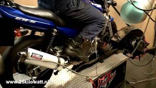 Kawasaki ER5 full system Giannelli exhaust [upl. by Malcah]