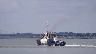 tug svitzer deben indirect towing at felixstowe 26716 [upl. by Jourdain]