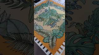 Tropica neckerchief 110×110 centimeters art batiksilk artist batik painting [upl. by Nikos661]