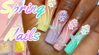 How to Ombre Polygel  Easiest Spring Polygel Nails Tutorial [upl. by Eintroc]