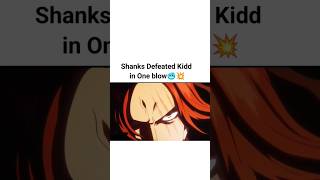 Shanks defeated Kidd in one blow Akagami Vs Eustass Kidd elbaf shanks shanksvskidd [upl. by Obe]