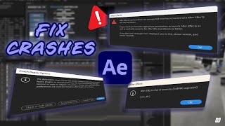 How to Fix After Effects Crashes Errors and Rendering Problems [upl. by Rozella]