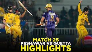 PSL 9  Full Highlights  Peshawar Zalmi vs Quetta Gladiators  Match 25  M2A1A [upl. by Latimer106]