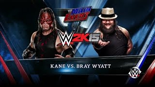 WWE 2K15 Gameplay Kane VS Bray Wyatt [upl. by Shiekh]