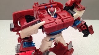 TAKARA TRANSFORMERS PRIME AUTOBOT SWERVE  AM17 VIDEO REVIEW [upl. by Jehiel]