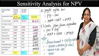 Sensitivity Analysis or WhatIfAnalysis for NPV [upl. by Winnick846]