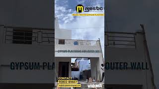 GYPSUM PLASTERING OUTER WALL FINISHED [upl. by Jarred]