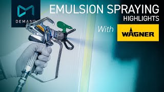 Spraying Emulsion Paint [upl. by Htide]