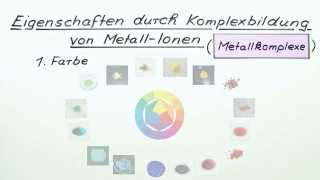 Eigenschaften durch Komplexbindung von MetallIonen  Chemie  Allgemeine und anorganische Chemie [upl. by Abernon81]