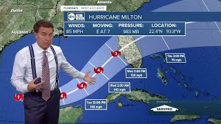 Tracking the Tropics  Hurricane Milton expected to strengthen as it heads toward Florida [upl. by Cornwall]