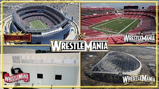 EVERY WWE WRESTLEMANIA STADIUM 137 19852021 UPDATED [upl. by Niran]