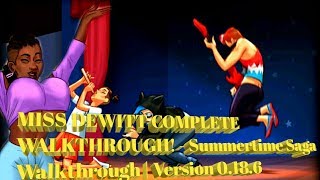 MISS DEWITT COMPLETE WALKTHROUGH  Summertime Saga Walkthrough  Version 0186 [upl. by Beulah]