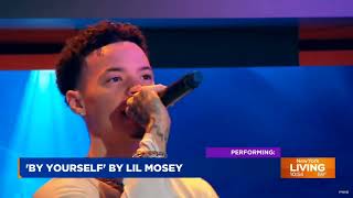 Lil Mosey Performing By Yourself On the News [upl. by Hilario]