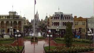 Magic Kingdom at Walt Disney World Rain August 17th 2012 [upl. by Neitsirk]