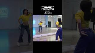 SMART  LE SSERAFIM dance tutorial 05x Speed kpop dance lesserafim dancechallenge [upl. by Ardnuek554]