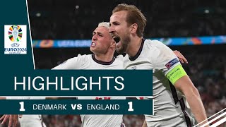 Denmark vs England  Euro 2024 Highlights [upl. by Kcirddes]