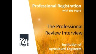 Video 5  The Professional Review Interview [upl. by Lu]