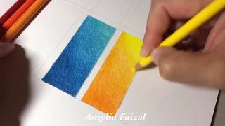 How to blend Using Polychromos coloured pencils for beginners tutorial [upl. by Isyad51]