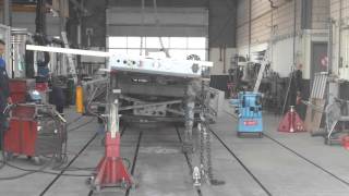 Straightening of sideloader chassis [upl. by Wang50]