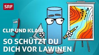 Lawinen Wie schützt man sich davor  SRF Kids – Clip und klar  Kindervideos [upl. by Gleeson692]