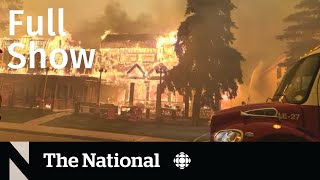 CBC News The National  Jasper wildfire emergency [upl. by Annawat]