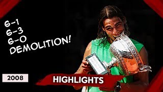 NADAL vs FEDERER Roland Garros 2008 Final HD 60FPS  NBC ENGLISH COMMENTARY HIGHLIGHTS [upl. by Denney775]