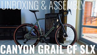 Canyon Grail CF SLX Di2  Unboxing amp Assembly Guide [upl. by Novar592]