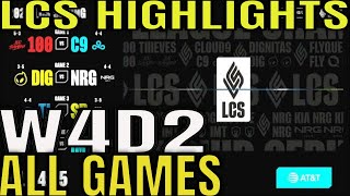 LCS Highlights Week 4 Day 2 ALL GAMES  LCS Spring 2023 W4D2 [upl. by Akina122]