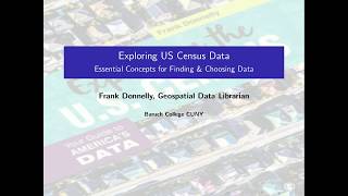 Exploring US Census Data Basic Concepts [upl. by Notselrahc]