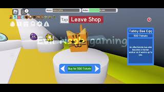 I got tabby bee Bee Swarm simulator roblox beeswarmsimulator [upl. by Lucine]